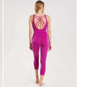 Gymshark STUDIO 7/8 ALL IN ONE Jumpsuit size medium pink